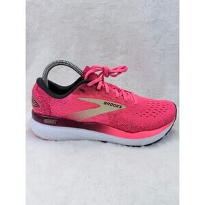 Brooks Ghost 16 Womens Running Shoes Pink SunDried Tomato Size 8 Sneaker